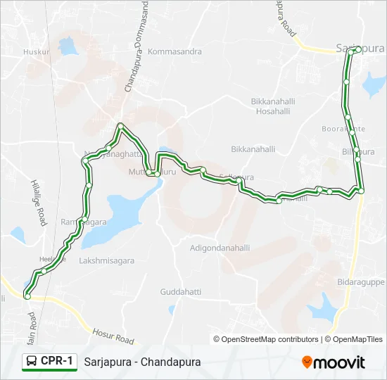 CPR-1 Bus Line Map