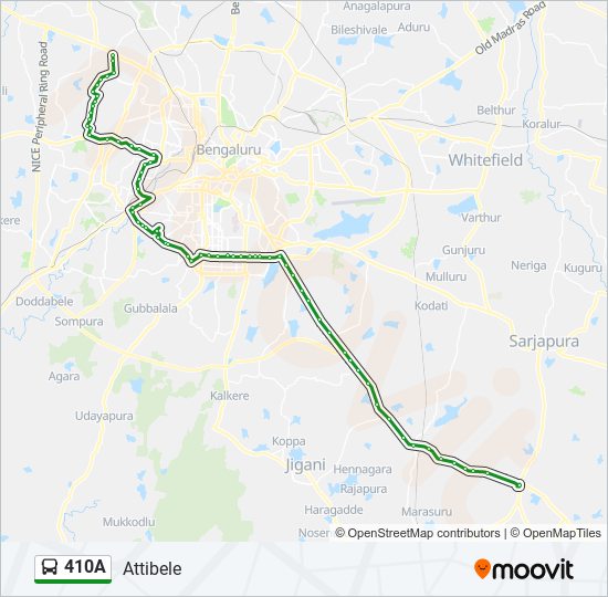 410a Route: Schedules, Stops & Maps - Attibele (Updated)