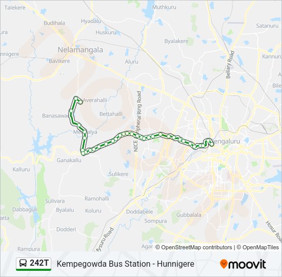 242T bus Line Map