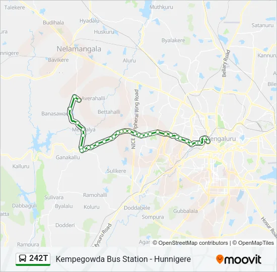 242T Bus Line Map