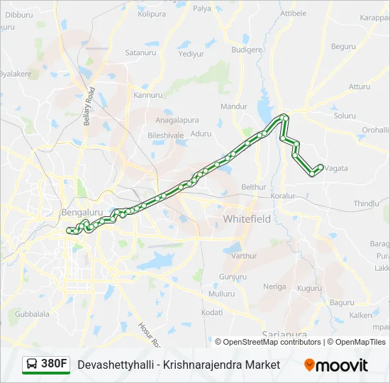 380F Bus Line Map