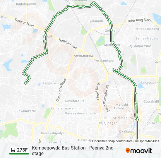 273F Bus Line Map