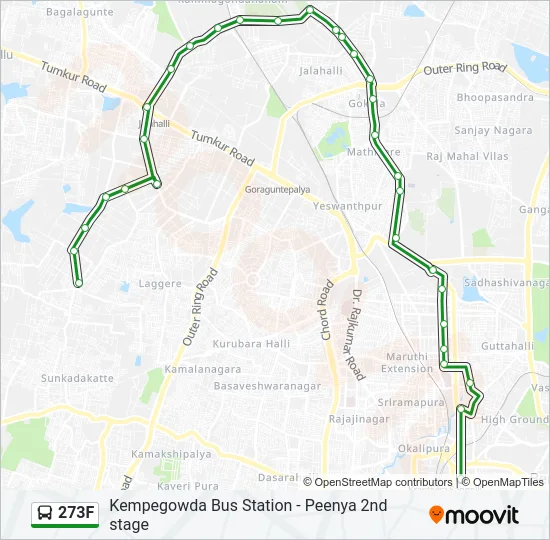 273F Bus Line Map