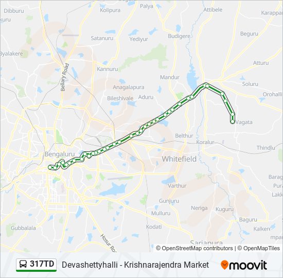 317TD bus Line Map