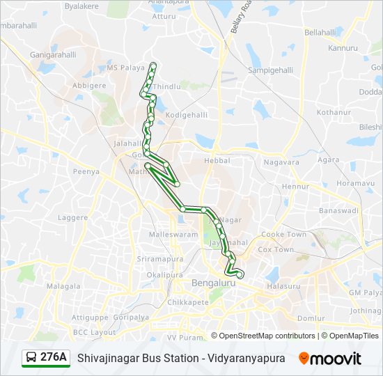 276A bus Line Map