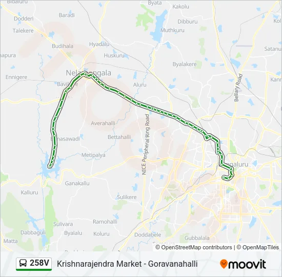 258V Bus Line Map