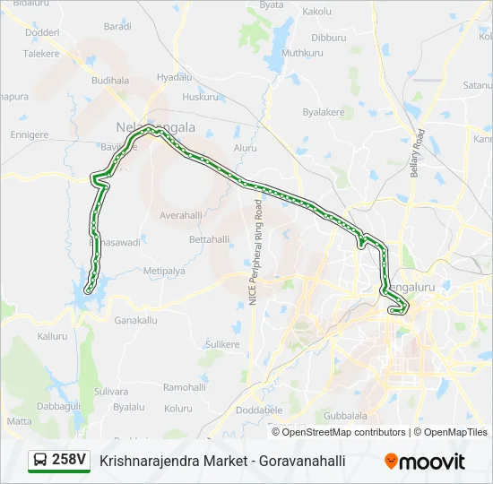 258V Bus Line Map