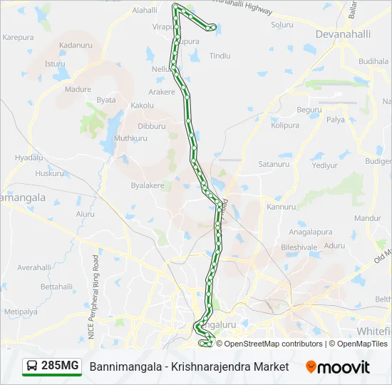 285MG Bus Line Map