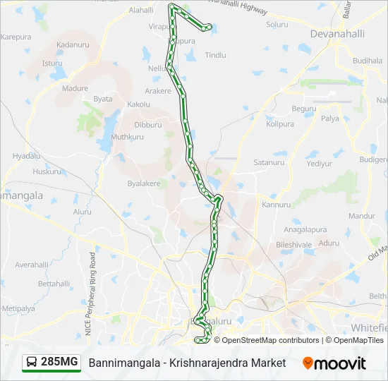 285MG Bus Line Map