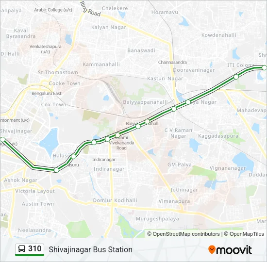 310 Bus Line Map