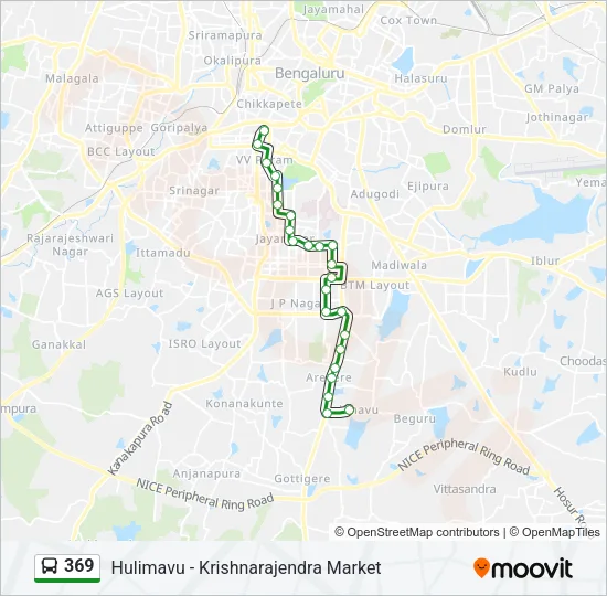 369 Bus Line Map