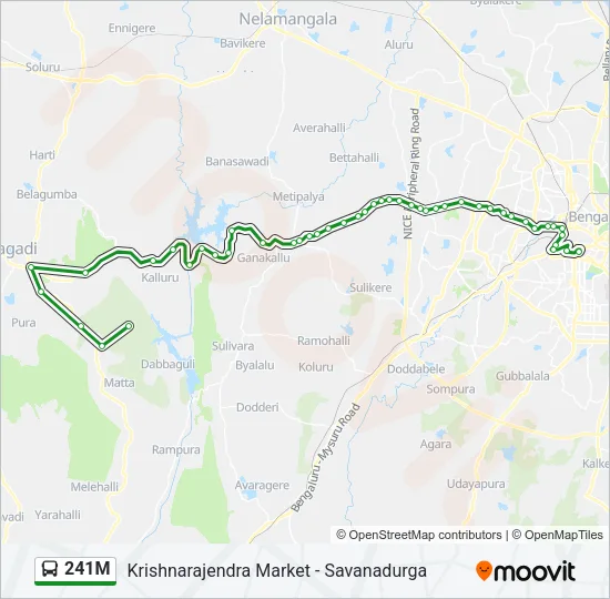 241M Bus Line Map
