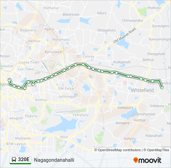 320E bus Line Map