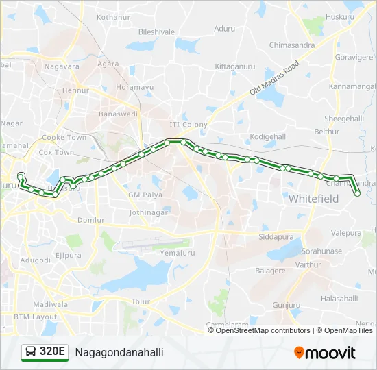 320E Bus Line Map