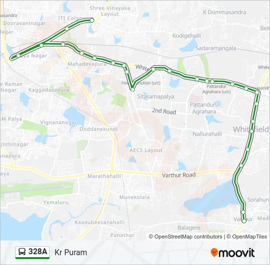 328A Bus Line Map