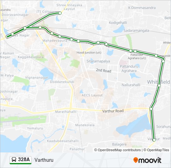 328A bus Line Map