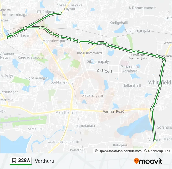 328A Bus Line Map