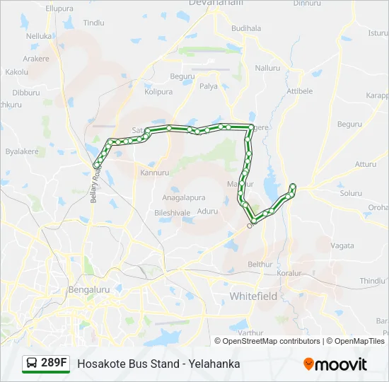 289F Bus Line Map