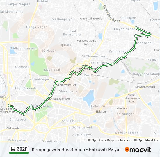 302F Bus Line Map