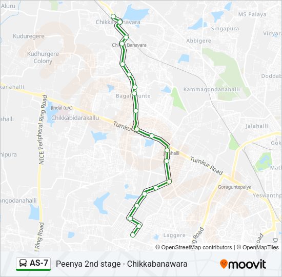 AS-7 bus Line Map