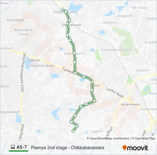 AS-7 Bus Line Map