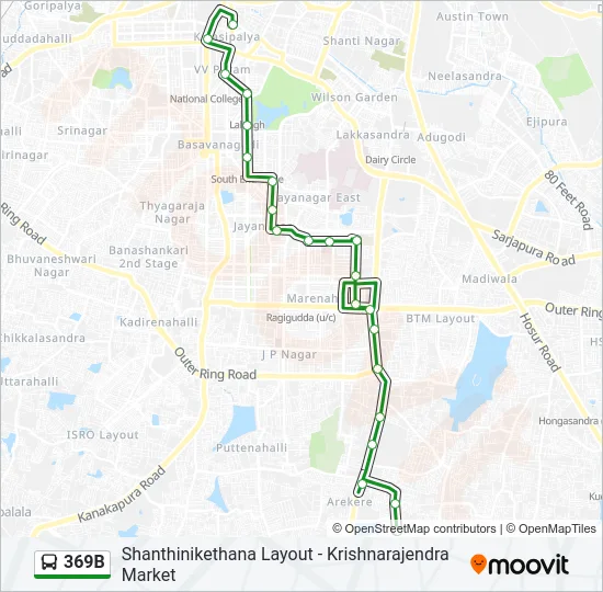 369B Bus Line Map