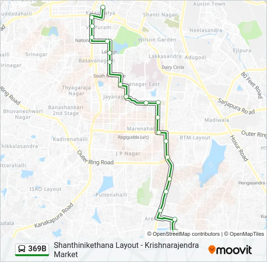 369B Bus Line Map