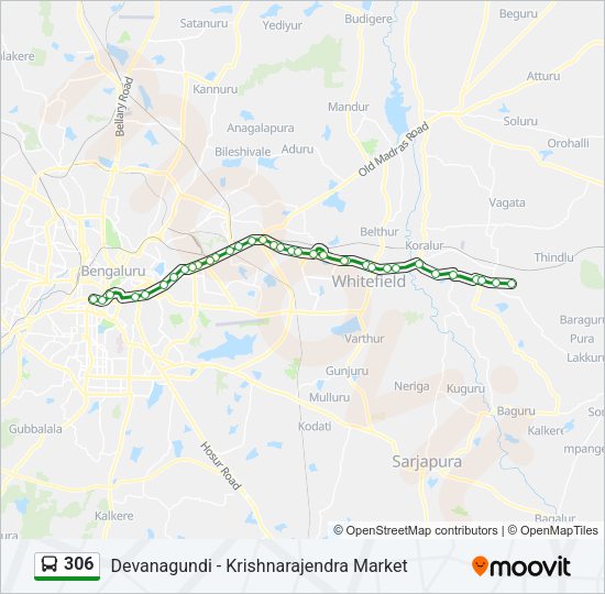 306 Bus Line Map