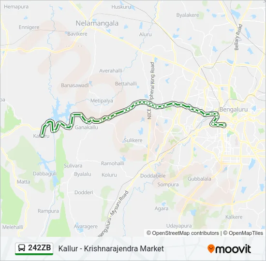 242ZB Bus Line Map