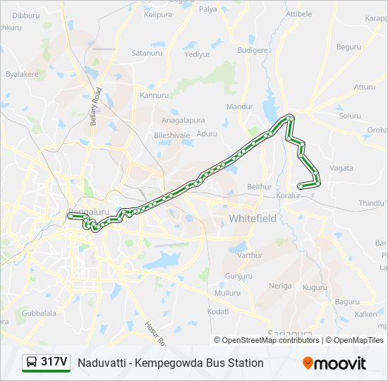 317V bus Line Map