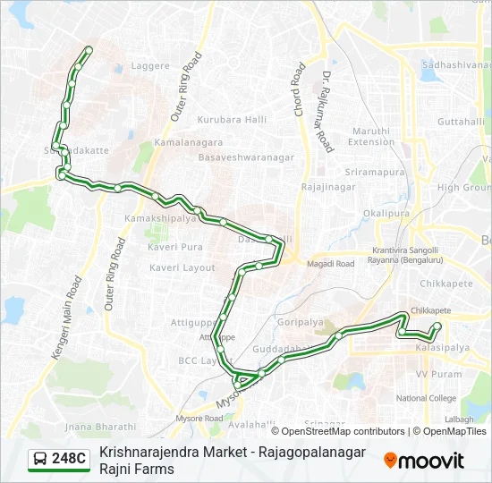 248C Bus Line Map