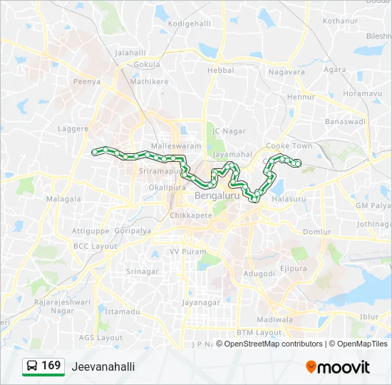 169 Bus Line Map