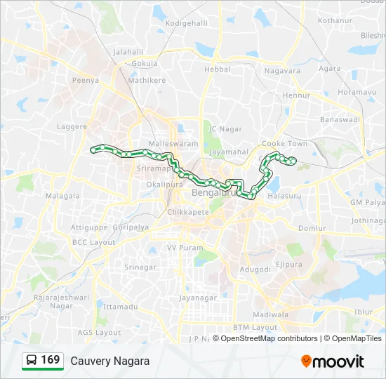 169 Bus Line Map