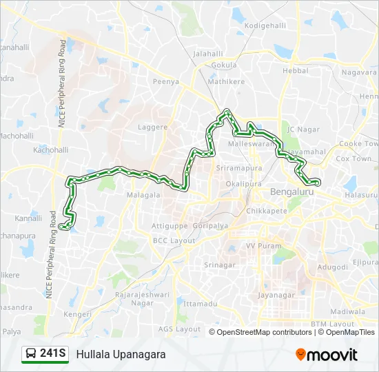 241S Bus Line Map