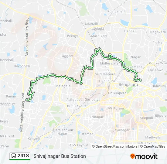 241S Bus Line Map