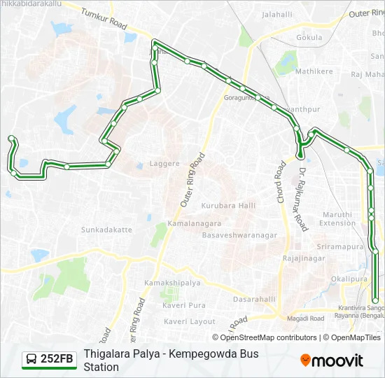 252FB Bus Line Map