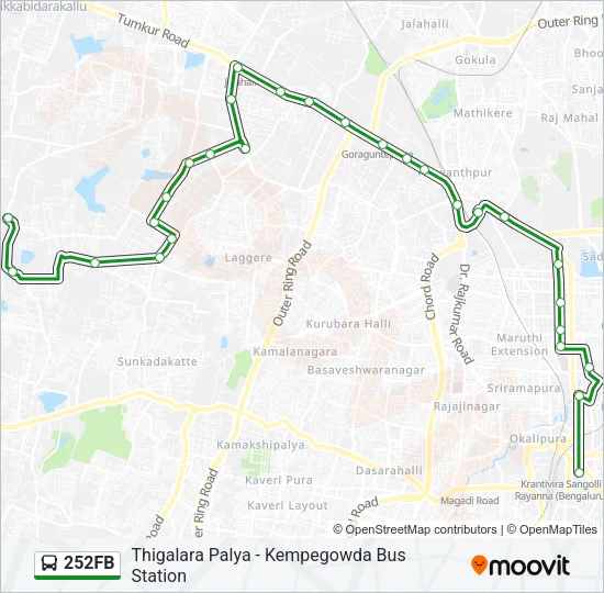 252FB Bus Line Map