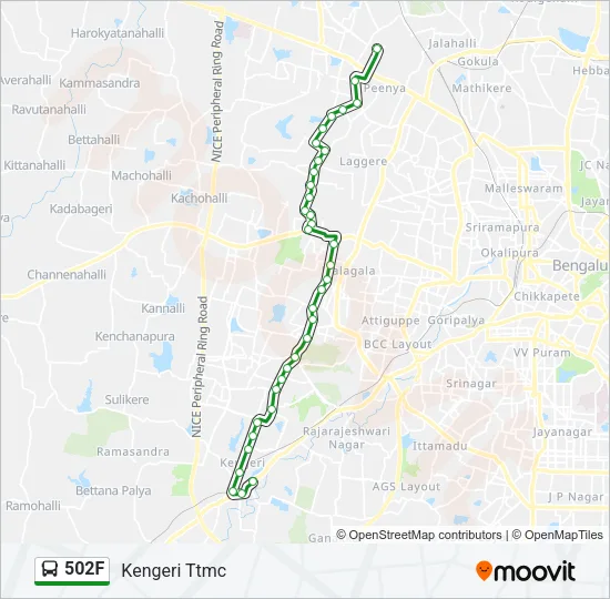 502F Bus Line Map