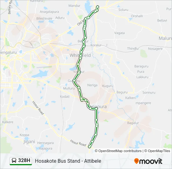 328H Bus Line Map