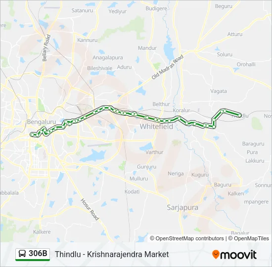 306B Bus Line Map