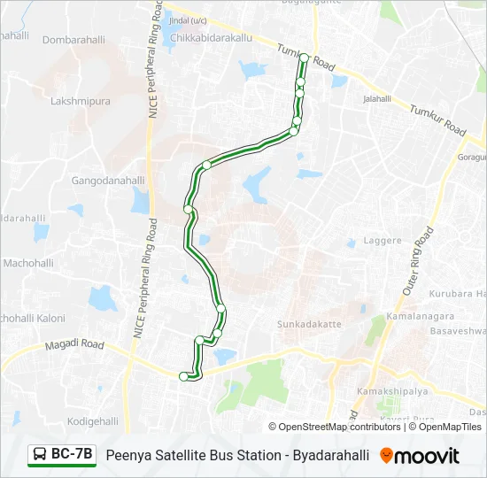 BC-7B Bus Line Map