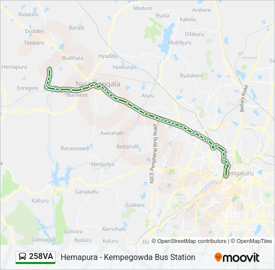 258VA Bus Line Map