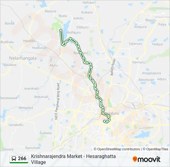 266 Bus Line Map