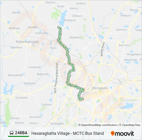 248BA Bus Line Map