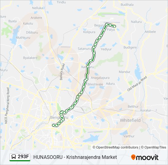 293F Bus Line Map