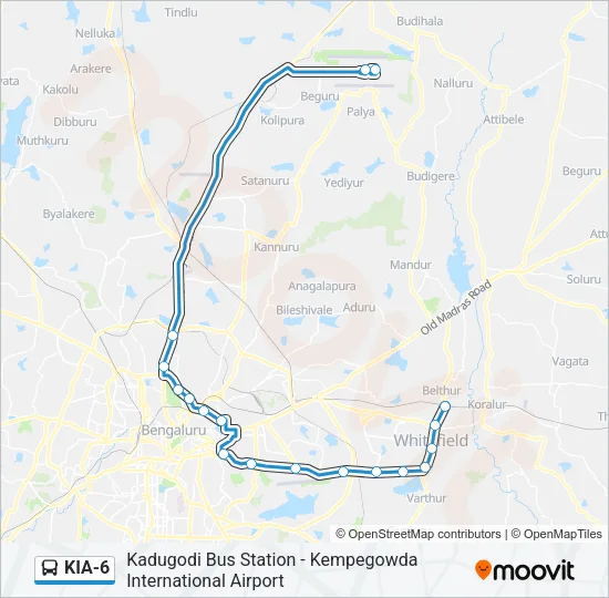 KIA-6 Bus Line Map