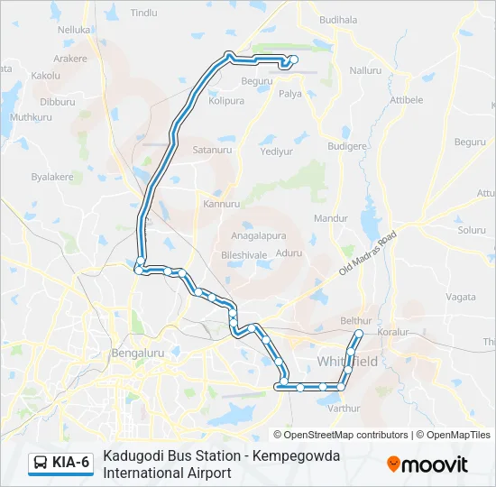 KIA-6 Bus Line Map