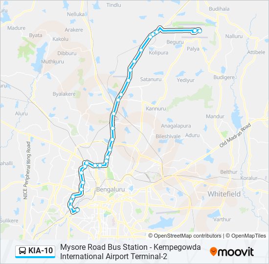 Kia10 Route: Schedules, Stops & Maps - Kempegowda International Airport ...