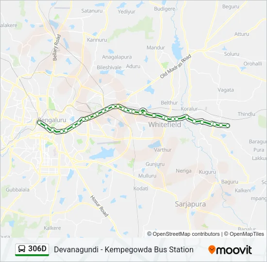 306D Bus Line Map