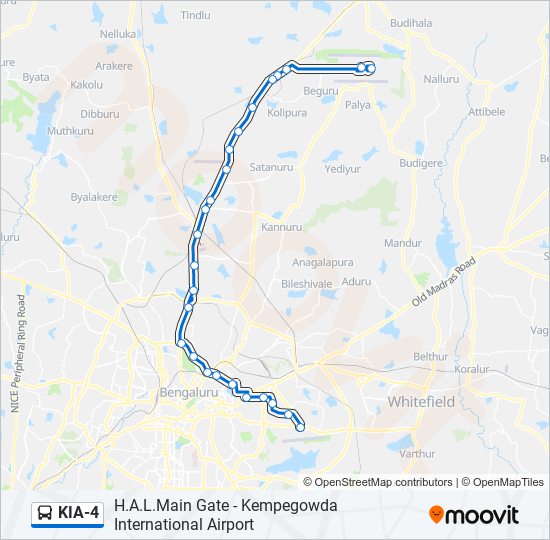 KIA-4 bus Line Map